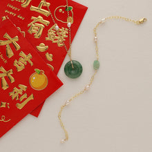 Load image into Gallery viewer, Golden Jade Keshi Pearl Bracelet
