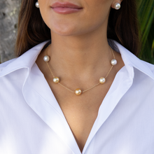 Load image into Gallery viewer, Ombré Patricia Golden South Sea Pearl Necklace