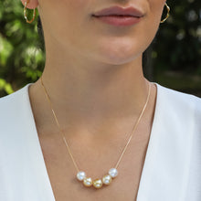 Load image into Gallery viewer, Ombré Golden South Sea Pearl Necklace