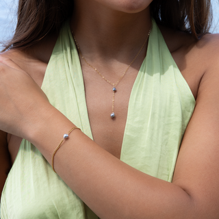 Blue Akoya Pearl Bracelet