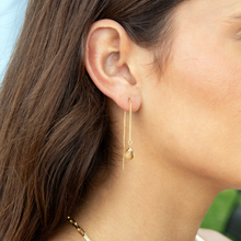 Load image into Gallery viewer, Citrine Threader Earrings