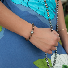 Load image into Gallery viewer, Aura Smokey Quartz Tahitian Pearl Bracelet