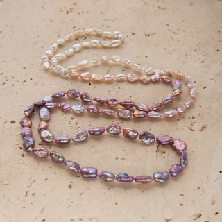 Ombré Pink Keshi Rope Strand