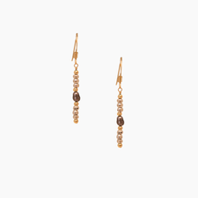 画像をギャラリービューアに読み込む, マリコ アクアマリン タヒチアンパール フープイヤリング