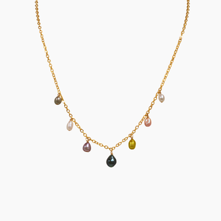 Tahitian Keshi pearl necklace handcrafted in Hawaii