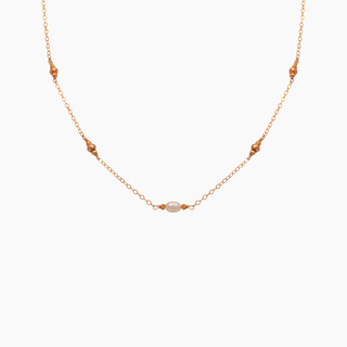 Lumi White Keshi Pearl Necklace