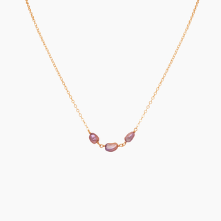 Pink Keshi pearl necklace handcrafted in Hawaii