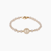 Load image into Gallery viewer, Aura Moonstone Golden Pearl Bracelet