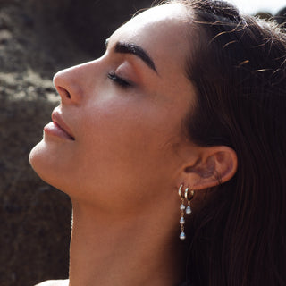 Itsuki Akoya Keshi Pearl Huggie Earring