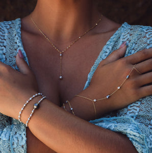 Akari Akoya Keshi Pearl Y Necklace
