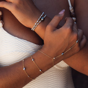 Akoya Keshi Pearl Stretch Bracelet