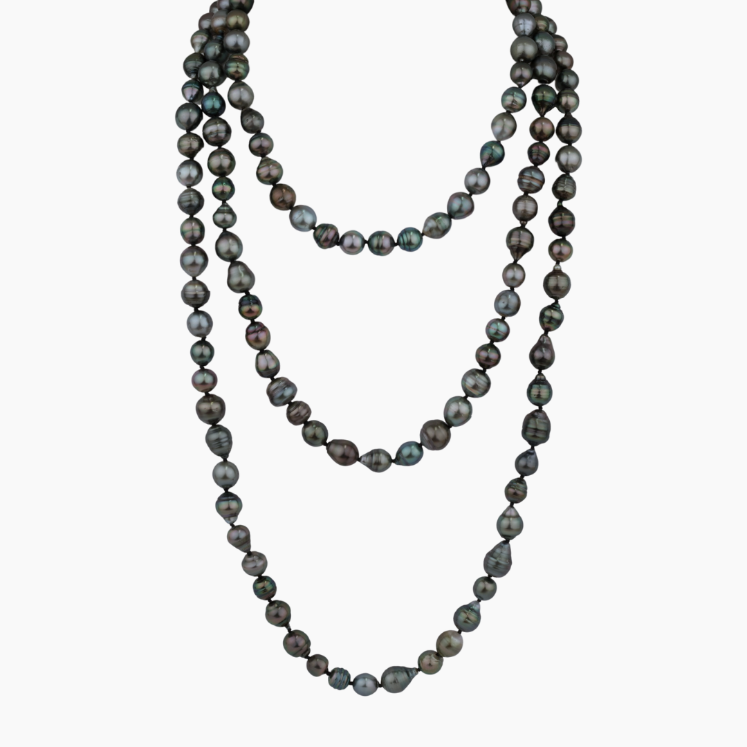 Solange Tahitian Pearl Rope Strand – MishaHawaii