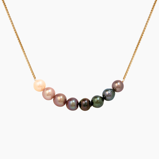 Tahitian Pearl Necklace with gold chain