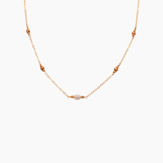 Lumi White Keshi Pearl Necklace