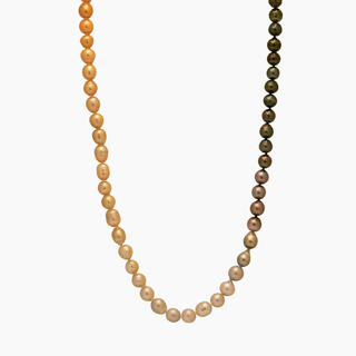 Tahitian pearl and golden south sea pearl strand