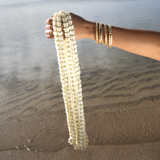Hawaiian Heirloom Bangle in silver handcrafted in Hawaii on wrist