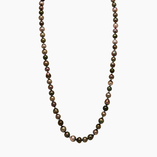Tahitian black pearl strand handcrafted in Hawaii