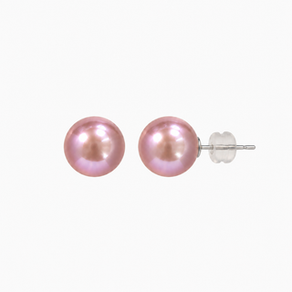 AAA Pink Pearl Stud Earring Sterling Silver