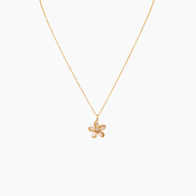 Load image into Gallery viewer, Plumeria Gold Necklace