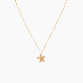 Plumeria Gold Necklace