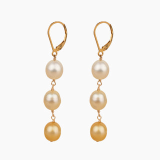 Ombré Golden South Sea Koi Earring