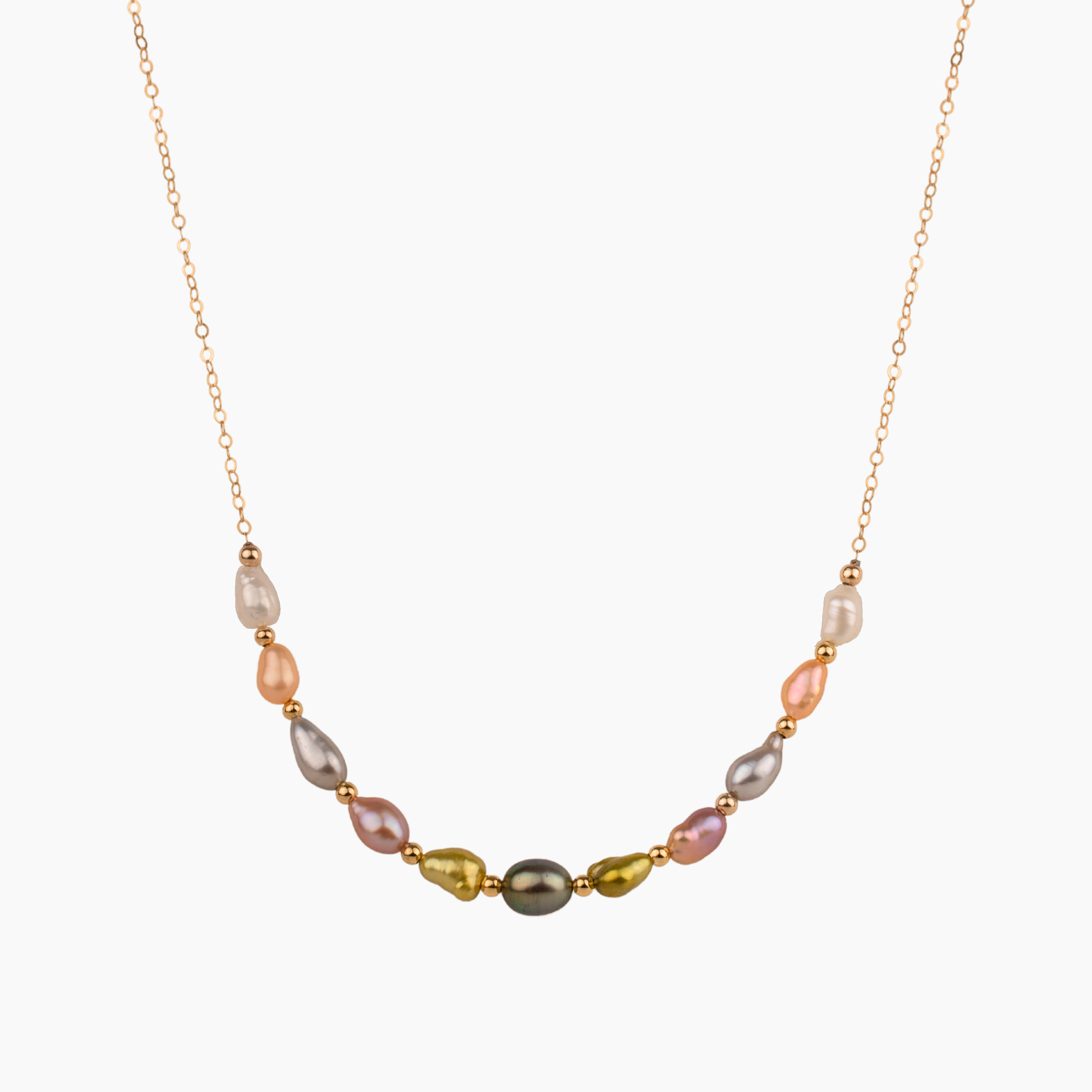 [ReinSein]ACC★Multicolored Rainbow Pearl Necklace Jay King Rainbow Multi-Opal Bead Necklace | HSN