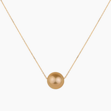 Load image into Gallery viewer, Floating Golden South Sea Pearl Necklace