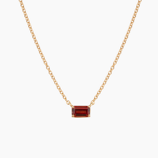Ruby Birthstone Necklace