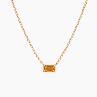 Citrine Birthstone Necklace