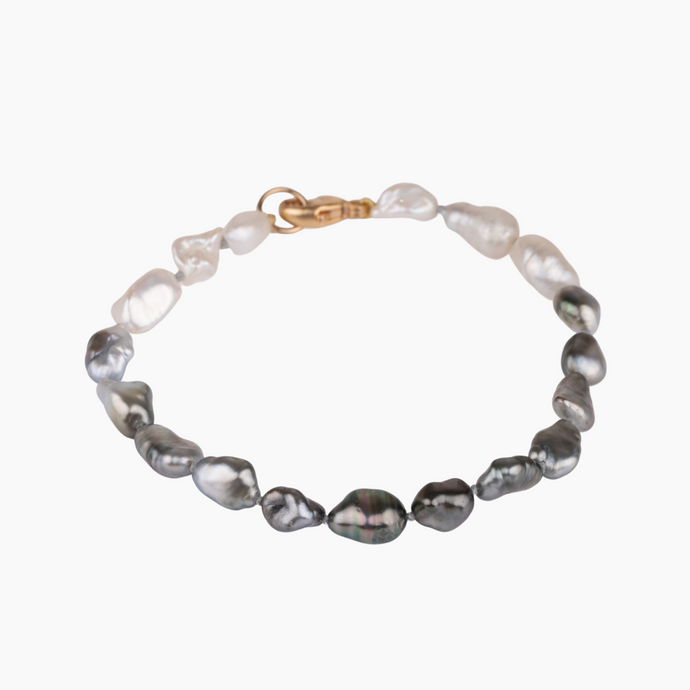 Ombre Tahitian Keshi Pearl Bracelet