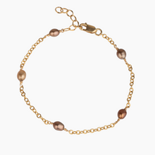 Load image into Gallery viewer, Millie Chocolate Pearl Bracelet