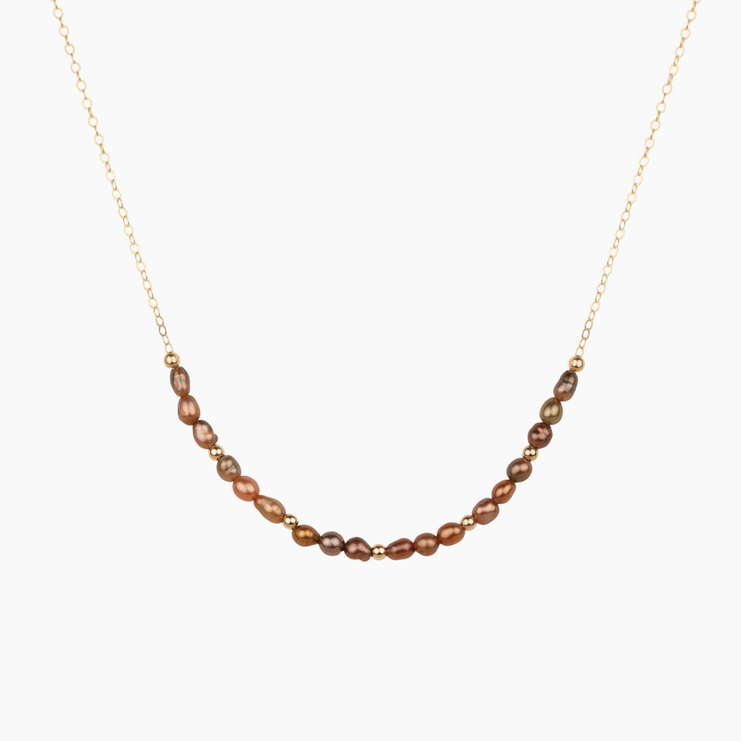 Meg Chocolate Pearl Necklace