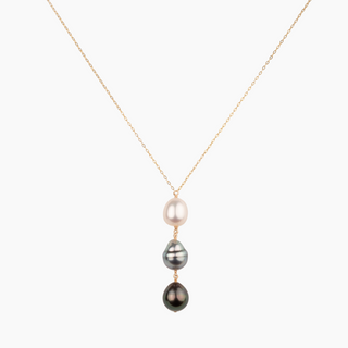 Ekolu Ombré Tahitian Pearl Y Necklace
