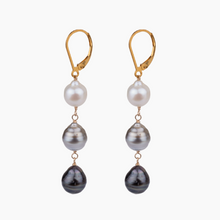 Load image into Gallery viewer, Ombré Tahitian Koi Pearl Earring