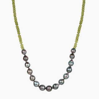Mana Nui Peridot Tahitian Pearl Necklace