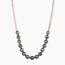 Load image into Gallery viewer, Mana Nui Morganite Tahitian Pearl Necklace