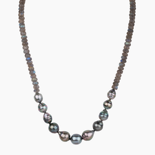 Mana Labradorite Tahitian Pearl Necklace