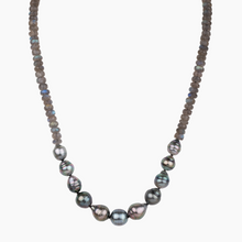 Load image into Gallery viewer, Mana Labradorite Tahitian Pearl Necklace