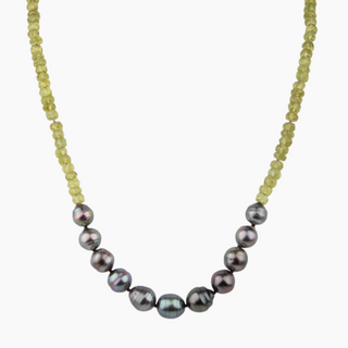 Mana Peridot Tahitian Pearl Necklace