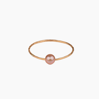 baby pink pearl bangle in gold made in Hawaii