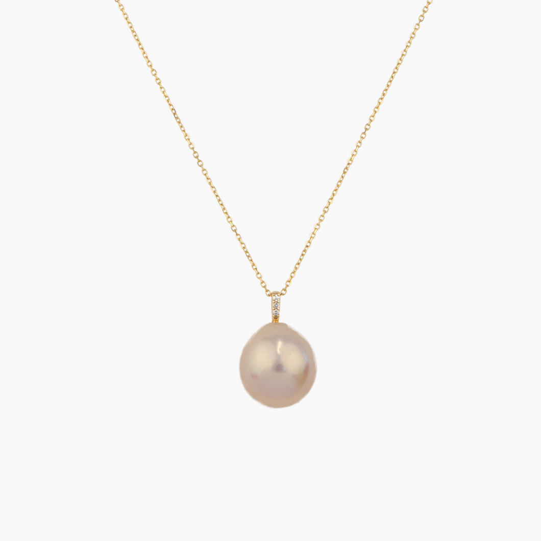 Harmony Diamond Pearl Necklace