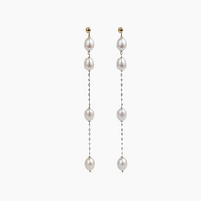 Load image into Gallery viewer, Clara White Freshwater Pearl Earrings