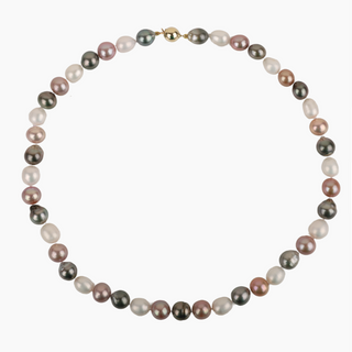 Multicolor Tahitian Pearl Strand Gold Clasp