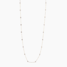 Load image into Gallery viewer, Long White Pearl Necklace