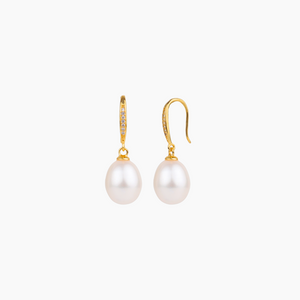 Leilani White Pearl Drop Earring