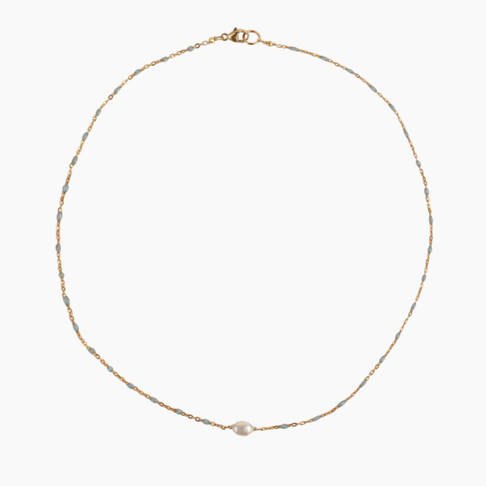 Makapu White Keshi Pearl Choker