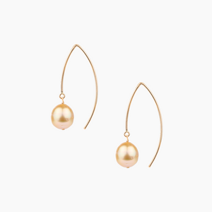 Zarina Golden Pearl Earrings