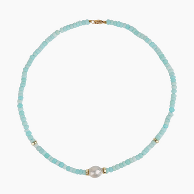 Opal White Pearl Necklace