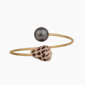 Tahitian Pearl & Hebrew Shell Cuff