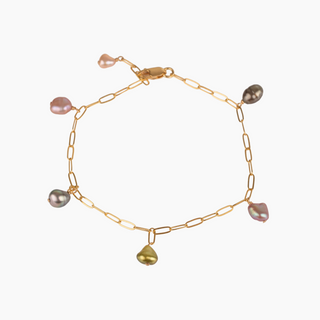 Aruba Keshi Pearl Charm Bracelet